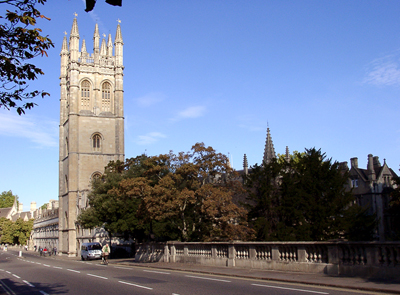 Magdalen College, Oxford. Photo by Ferrell Jenkins. BiblicalStudies.info.