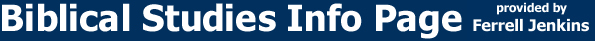 Biblical Studies Info Page