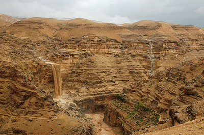Waterfalls in the Wilderness of Judea. Photo by Ferrell Jenkins, Biblicalstudies.info.